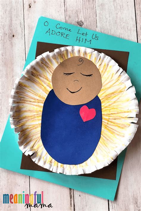 Easy Baby Jesus In Manger Craft