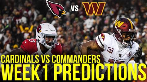 ARIZONA CARDINALS VS WASHINGTON COMMANDERS WEEK 1 PREDICTIONS ODDS OVER UNDER NEWS 9 10 2023