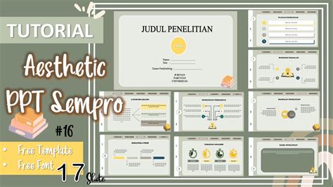 Membuat Ppt Sidang Sempro Aesthetic 16 Ppt Sempro Template Ppt