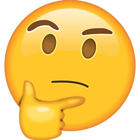 Download Thinking Emoji Icon In Png Emoji Island