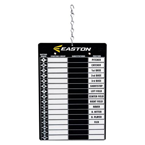 Easton Easton Magnetic Coaches Line Up Board Lentrepôt Du Baseball