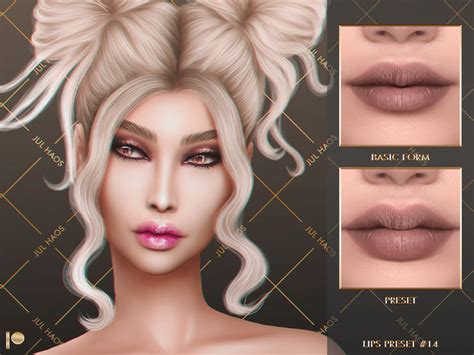 The Sims Resource Julhaos Cosmetics Patreon Lips Preset 14