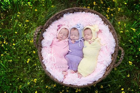 Triplet Newborn Session Jaci Forshtay Photography Northern Indiana