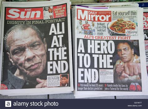 The london free press is a daily newspaper based in london, ontario, canada. London, UK - 06 Jun 2016. Front cover of The Sun and Daily ...