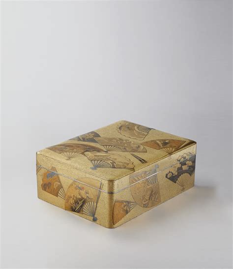 A Set Of Lacquer Writing Box Suzuribako And Stationery Box