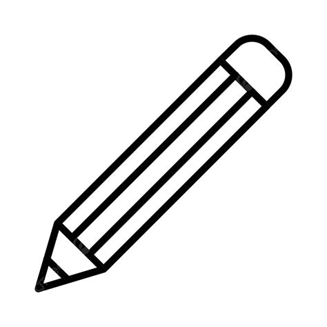 Icono De Línea De Lápiz Vector Png Dibujar Editar Lápiz Png Y