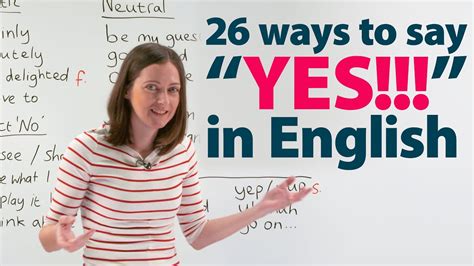 So Many Ways To Say Yes In English Commonenglish