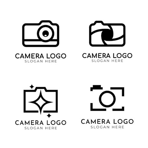 Premium Vector Set Of Camera Logo Design For Photographer Or Photo Studio