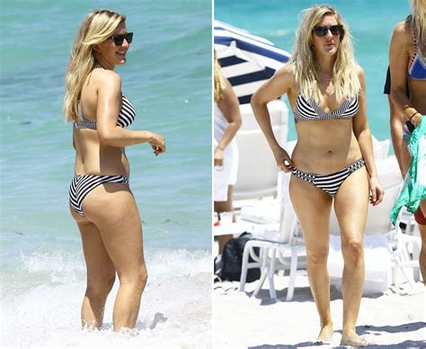 Ellie Goulding Shows Off Incredible Body In Striped Bikini Daily Star