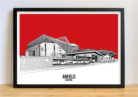 Liverpool Fc Anfield Art Print Anfield Poster Picture Etsy Uk