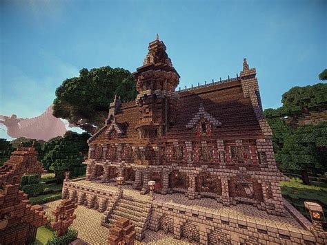 Minecraft Gothic Mansion Schematic