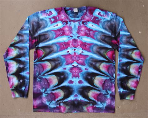 Tie Dye Shirt Large Long Sleeved Tie Dye Psychedelic Clothing
