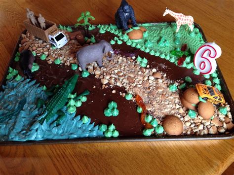 Wild Kratts Birthday Cake Made By My Daughter Animals Purchased At
