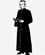 Clergy Priest Clip Art, PNG, 364x1000px, Clergy, Art, Black And White ...