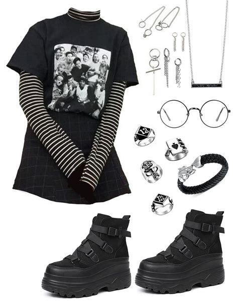 Emo Outfits 722475965211760281 Edgy Outfits Retro Outfits Cute Emo