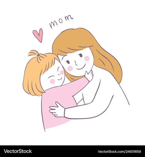 Mother Daughter Love Images Cartoon Kakyong