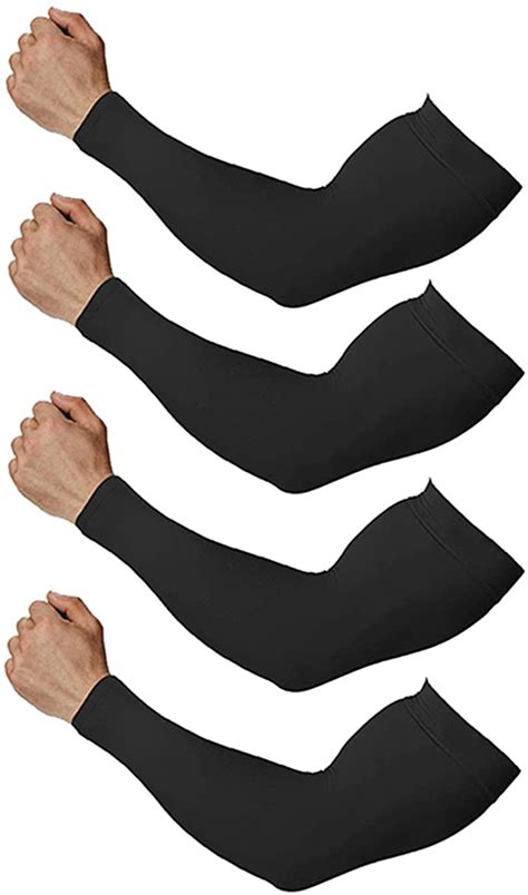 Arm Sleeves For Men And Women UV Protection Cooling Arm Sleeves Pairs Anti Slip Compression