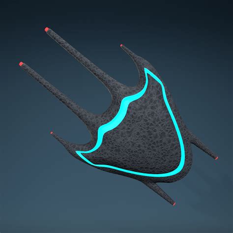 Alien Spaceship 3d Model Flatpyramid