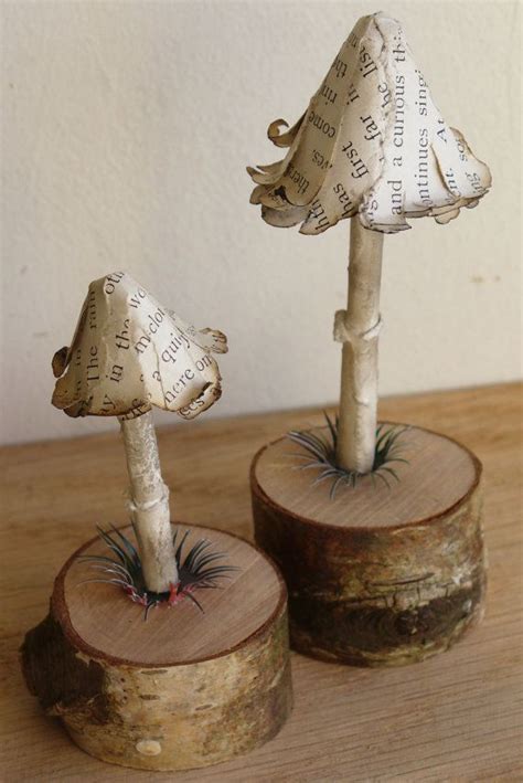 Paper Mushroom Woodlet Inkcap Mushroom By Paperscissorstone Mushroom