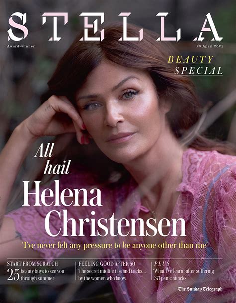 Stella Magazine April 2021 Helena Christensen Cover Feature