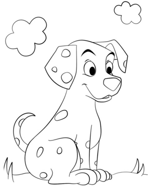 In case you don\'t find what you are looking for. Cute Dalmatian Dog coloring page | Free Printable Coloring ...