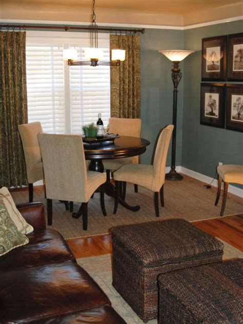 Casual Blue Dining Room With Upholstered Chairs Hgtv