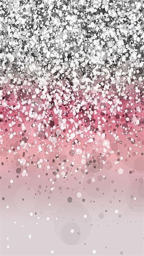 Pink Silver Glitter Ombre Iphone Wallpaper