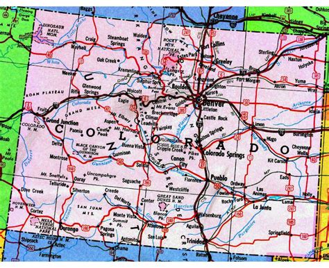Colorado Map With Highways