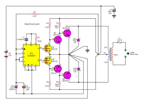 Dc Ac Converter Circuit Diagram Circuit Diagram