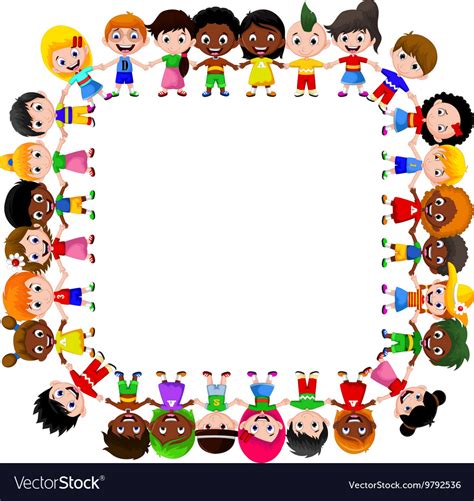 Happy Children Different Races Royalty Free Vector Image