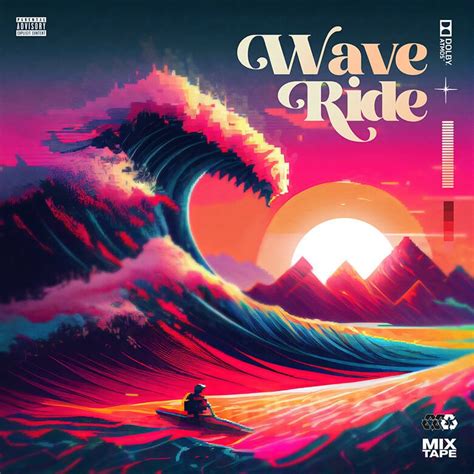 Wave Ride Album Cover Art Photoshop Psd