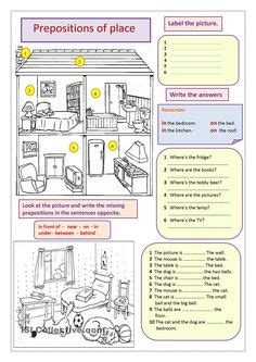 40 Ideas De Prepositions Of Place Educacion Ingles Prepositions En