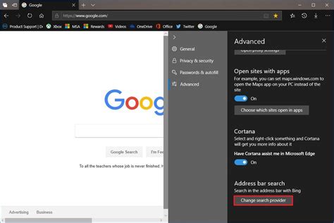 How To Change The Default Search Engine On Microsoft Edge Windows Central