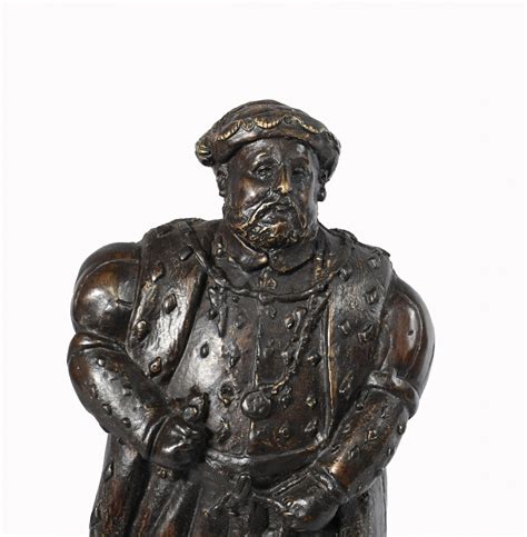 Bronze Statue Henry Viii English King British Monarch Tudors