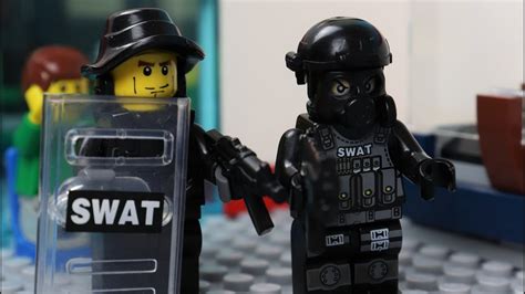 lego swat bank robbery youtube