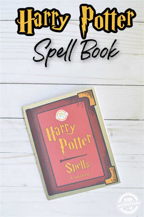 Make Your Personal Harry Potter Spell E Book With Free Printables My Blog