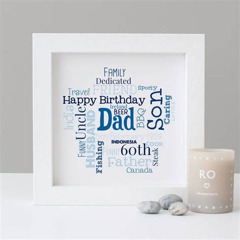 Great birthday gift or party decoration! Personalised 60th Birthday Gift For Him By Hope And Love ...