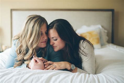 Sweet Intimate Lesbian Engagement Session Photo By