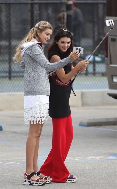 Gigi Hadid And Kendall Jenner From Celebs Taking Selfies E News