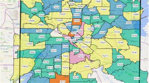 Zip Code Map Dallas Fort Worth Area United States Map