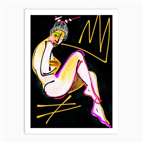 nude nude art print by jonas fy