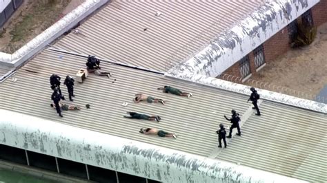 wa prison riots inmates climb onto roof of hakea prison perthnow