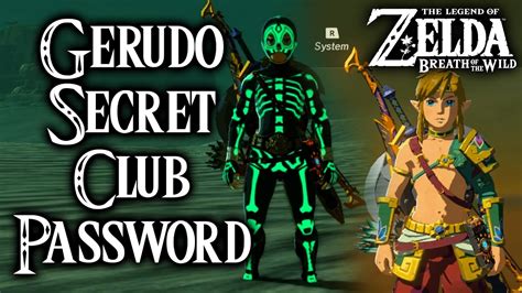 Breath Of The Wild Gerudo Secret Club Password Cool Armor Sets