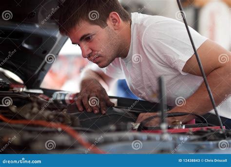 Car Repair, Diagnose, Troubleshoot and Fix Auto. Stock Image - Image of