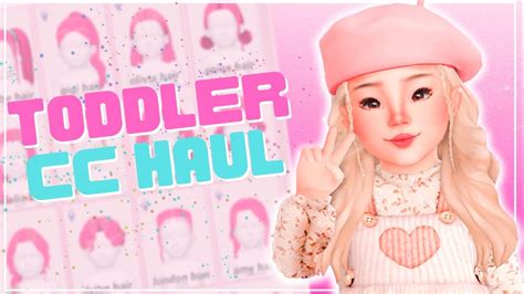 Toddler Cc Haul 🌺 The Sims 4 Youtube