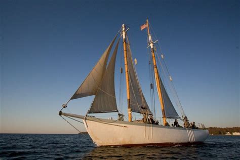 The Edith M Becker A Traditional Gaff Rigged Wooden Schooner Which Is