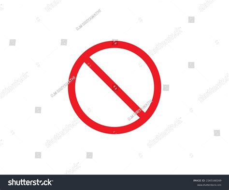 No Sign Vector Stop Sign Icon Stock Vector Royalty Free 2165168169