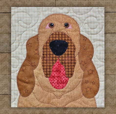 Bloodhound Precut Fused Applique Kit 611355714209 In 2021 Dog