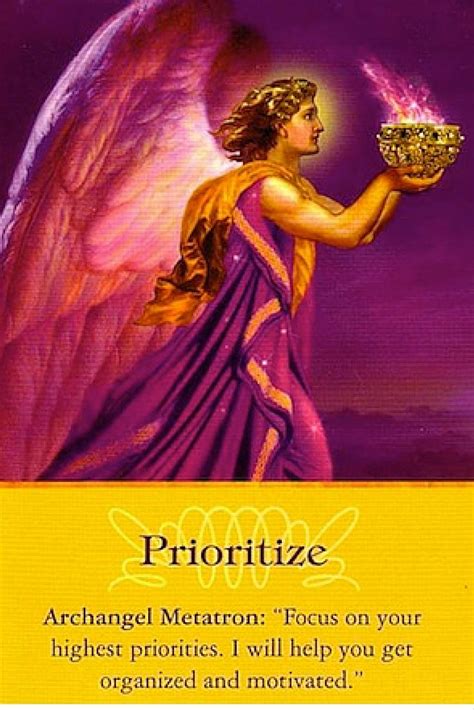 Archangel Metatron Prioritize Archangel Oracle Card Deck By Doreen