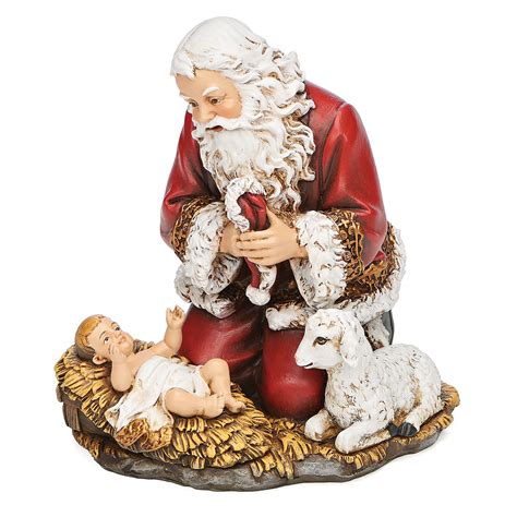 Kneeling Santa Statue 5 Ewtn Religious Catalogue